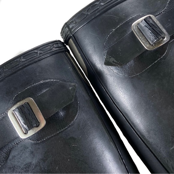 Hunter Shoes Women’s Size 6 EU 37 Tall Rain Boots Solid Black Classic Yng-Gloss - Picture 14 of 14
